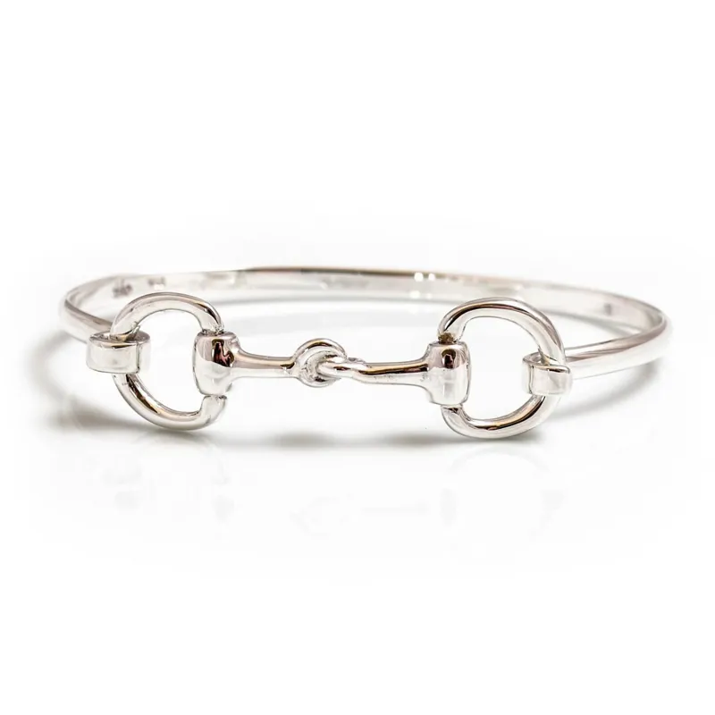 Hiho Sterling Silver Double Snaffle Bracelet